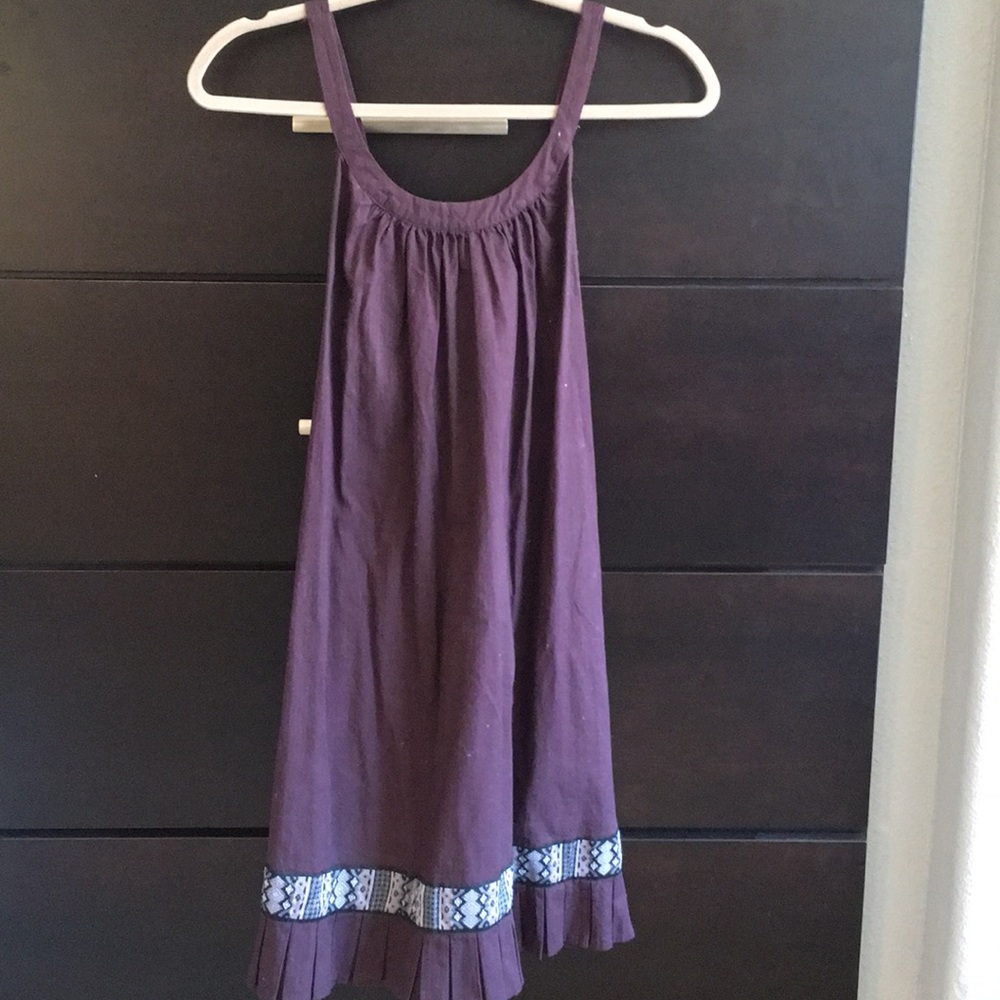 Free People Plum Criss Cross Back Sun Dress